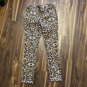 Superdown leopard high waisted pant